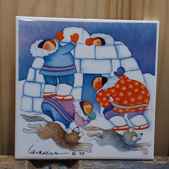Vintage art tiles by Barbara Lavalee - Picture 3 of 4